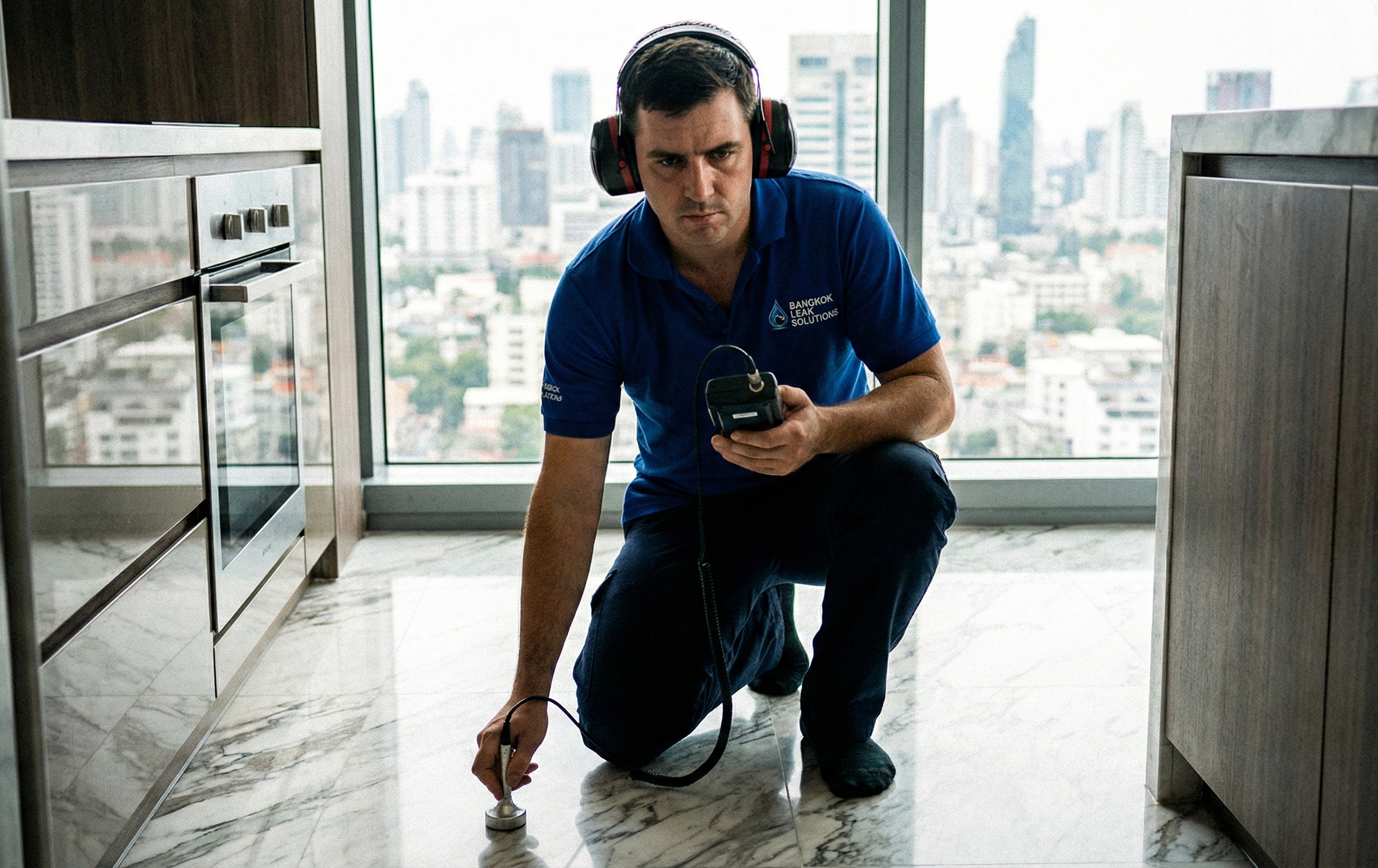 Underground pipe leak detection using acoustic sensor